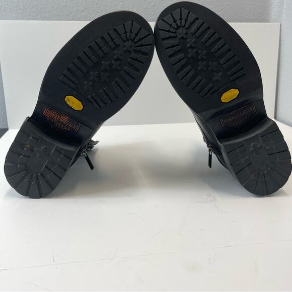 Harley-Davidson Mens Scout Black 7-Inch Leather Boots  8.5  8 1/2 - Picture 4 of 15